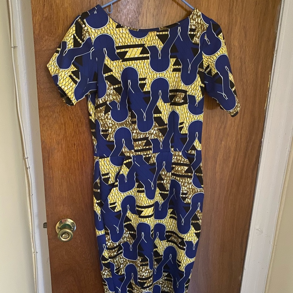African Print Midi Dress